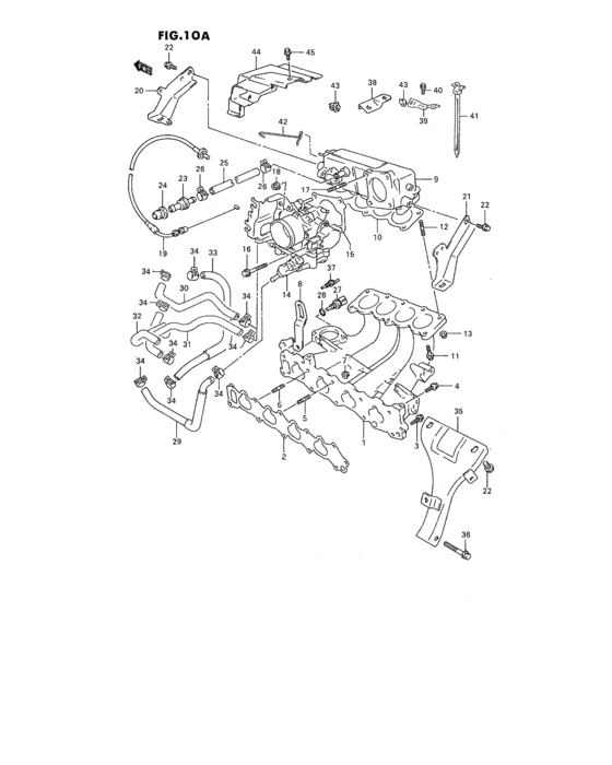 Intake manifold and throttle body