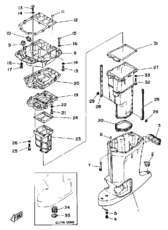 Upper casing