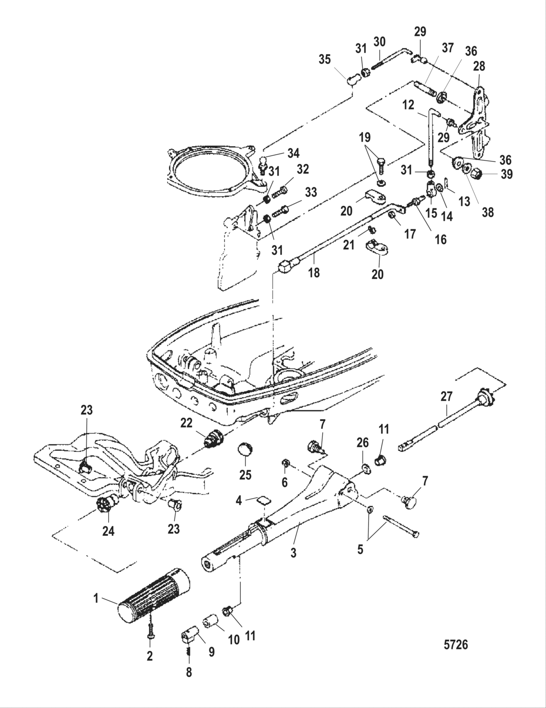 Throttle Linkage/steering Handle