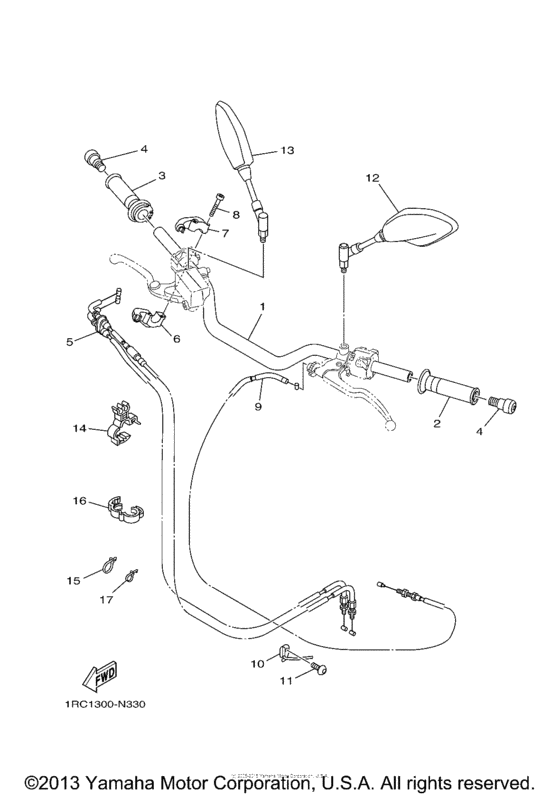 Steering handle & cable