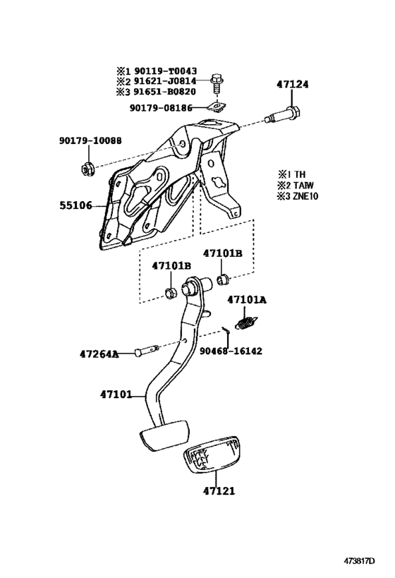 Brake Pedal & Bracket