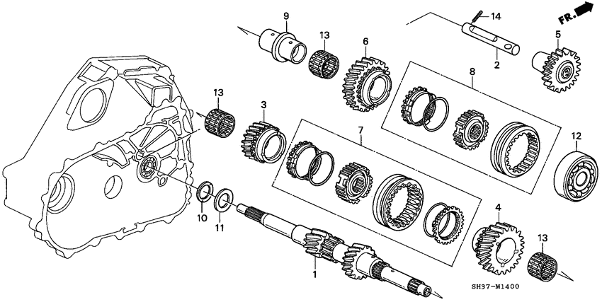 Mainshaft/gears
