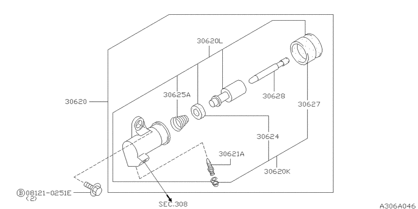 Clutch operating cylinder