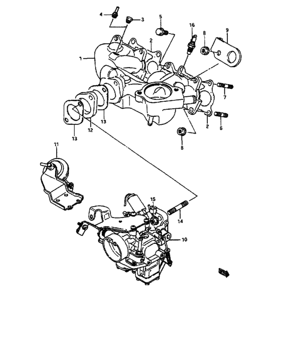 Intake manifold and carburetor