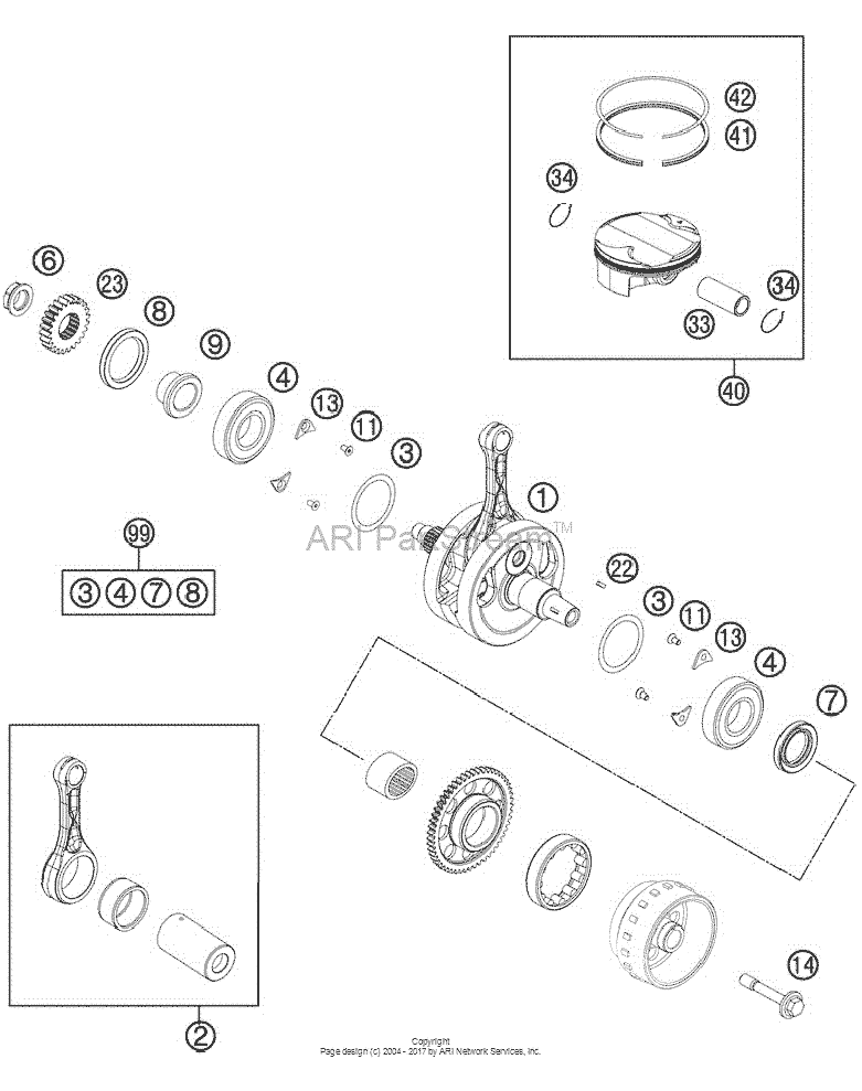 Crankshaft, Piston