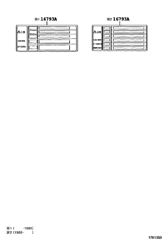 Caution Plate & Name Plate (Engine)