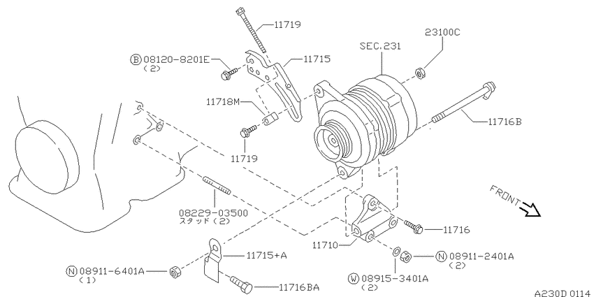 Alternator fitting