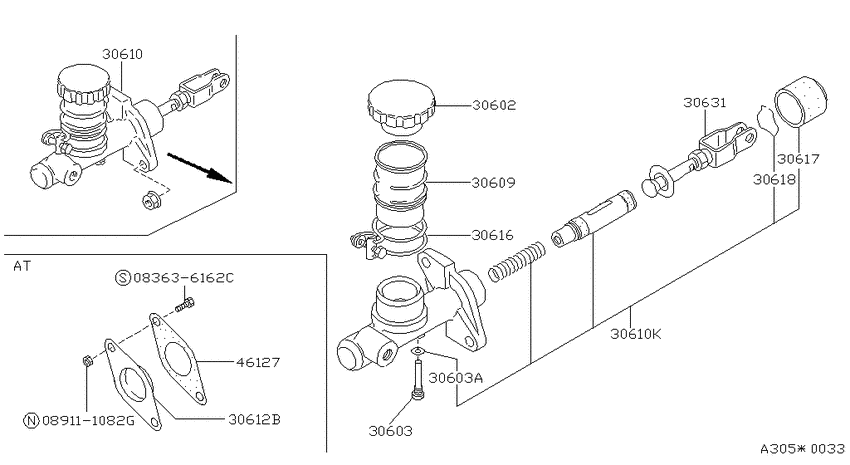 Clutch master cylinder