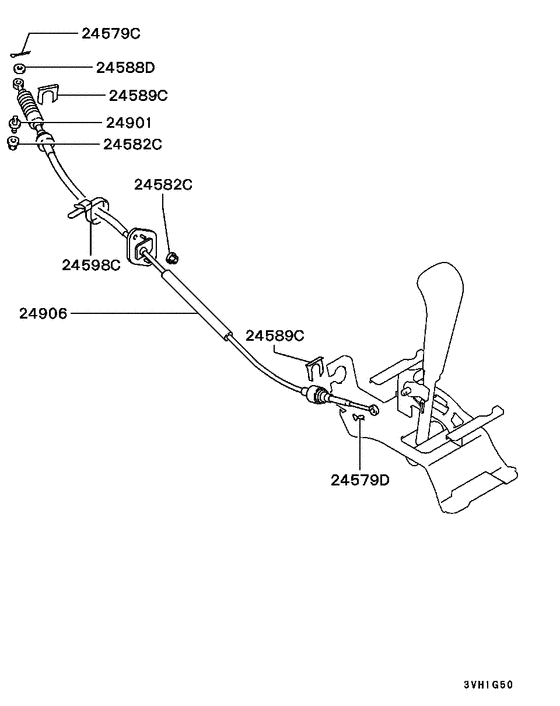 A/t floor shift linkage