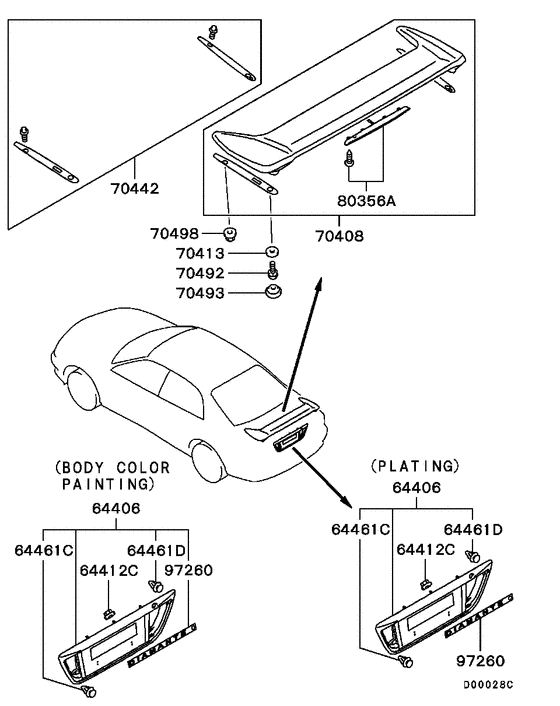 Rear garnish & moulding