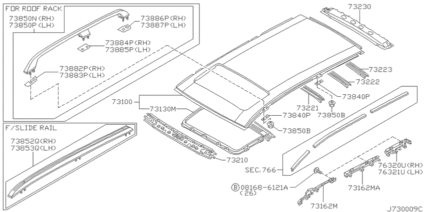 Roof panel & fitting