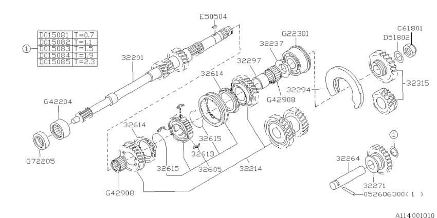 Mt, main shaft