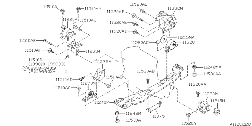 Engine & transmission   mounting