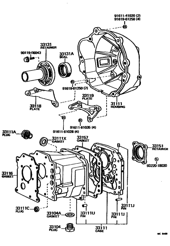 Clutch Housing & Transmission Case (Mtm)