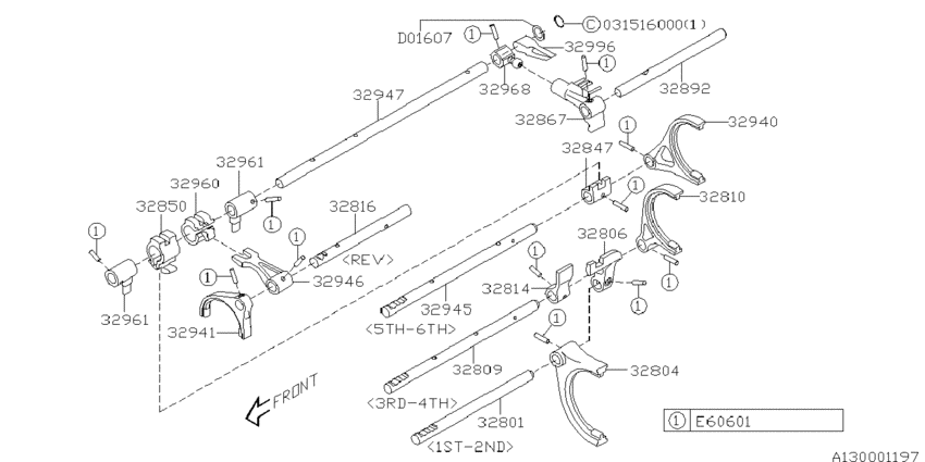 Mt, shifter fork & shifter rail