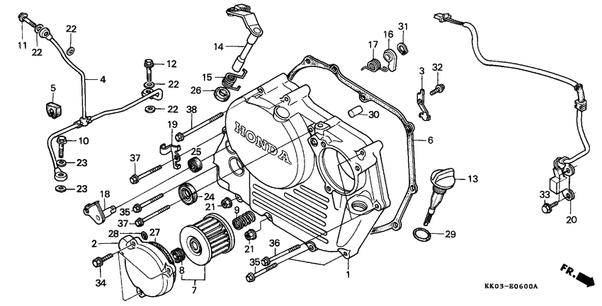 Right crankcase cover