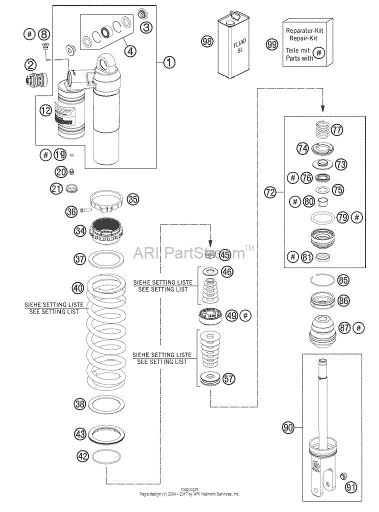 Shock Absorber Disassembled
