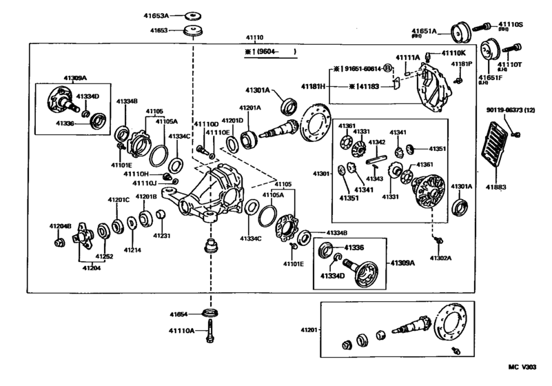 Rear Axle Housing & Differential