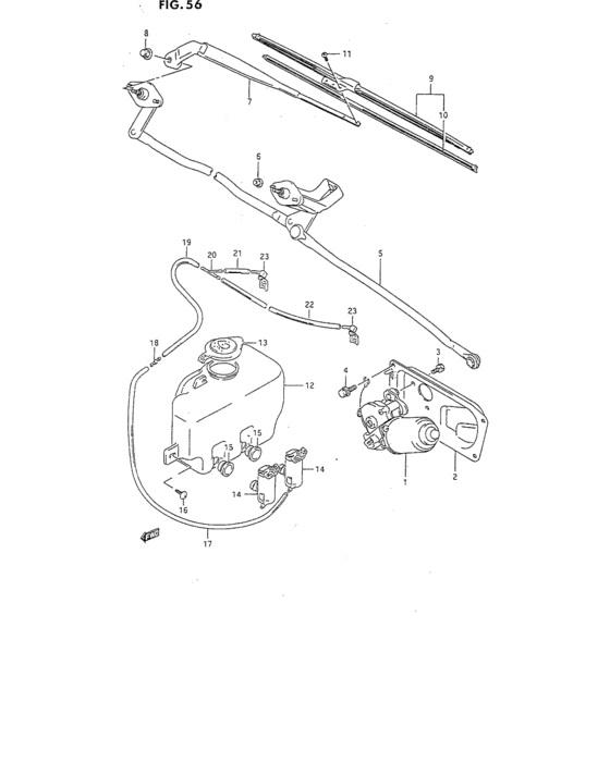 Front windshield wiper