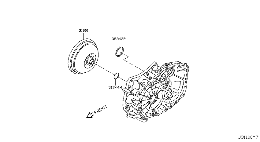 Torque converter,housing & case