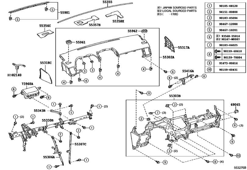 Instrument Panel & Glove Compartment
