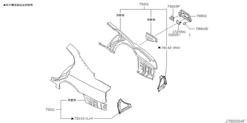 Rear fender & fitting