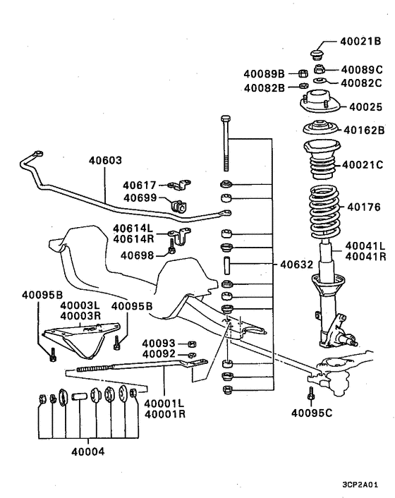 Front susp strut & spring