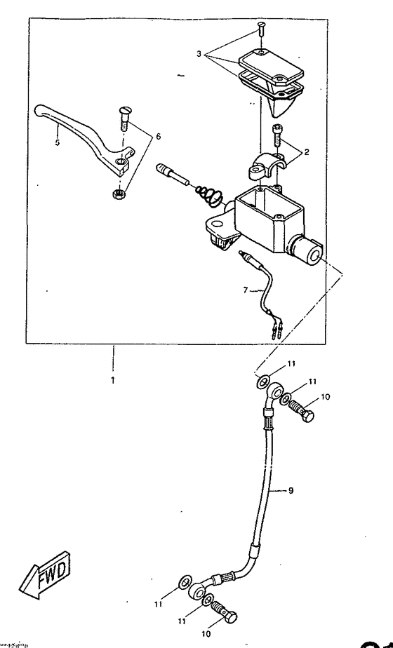 Front master cylinder