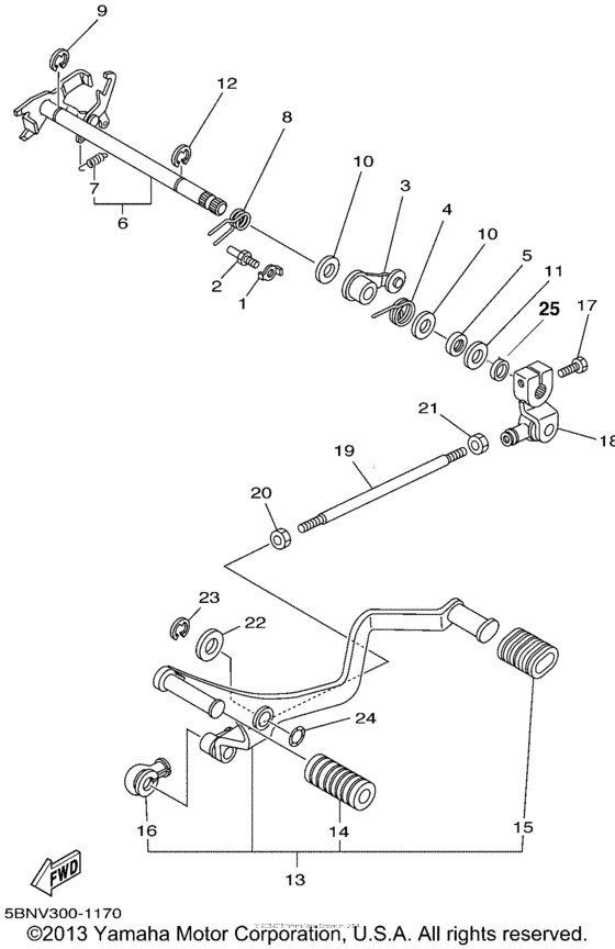 Shift shaft