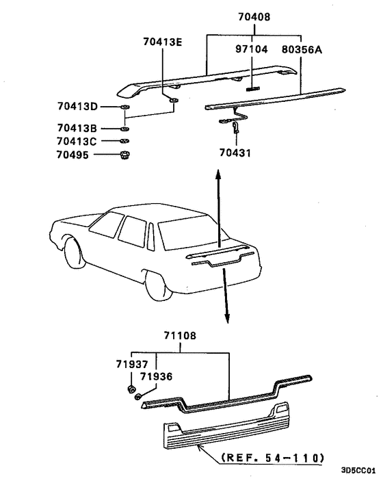 Rear garnish & moulding