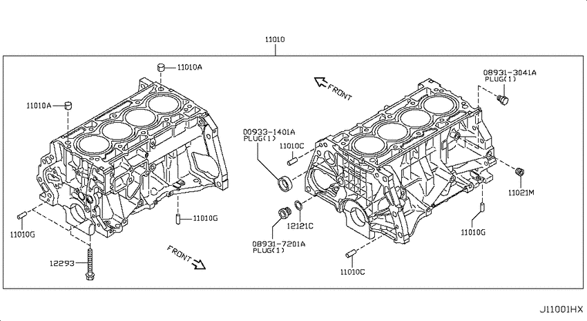 Cylinder block & oil pan