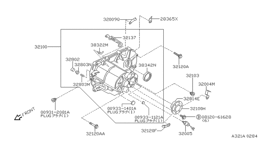 Transmission case & clutch release