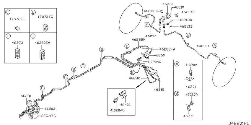 Brake piping & control