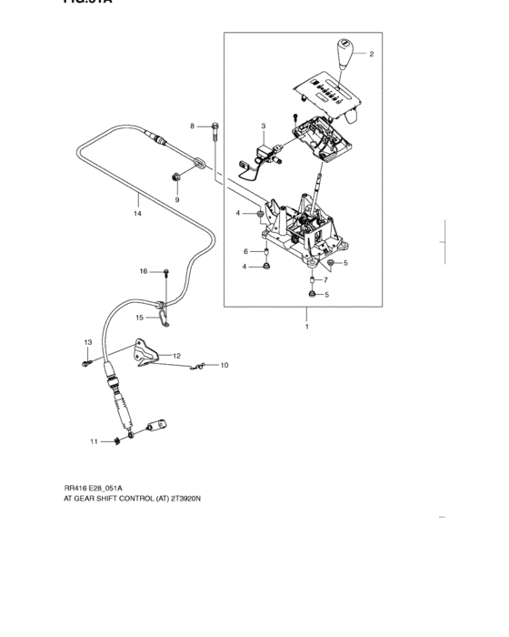 At gear shift control