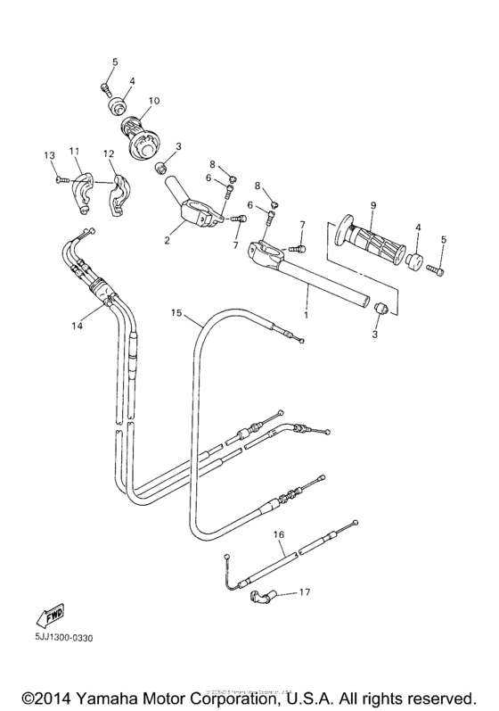 Steering handle & cable