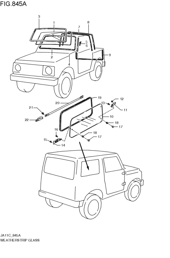 ウエザストリップ / glass