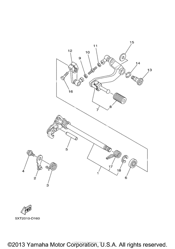 Shift shaft