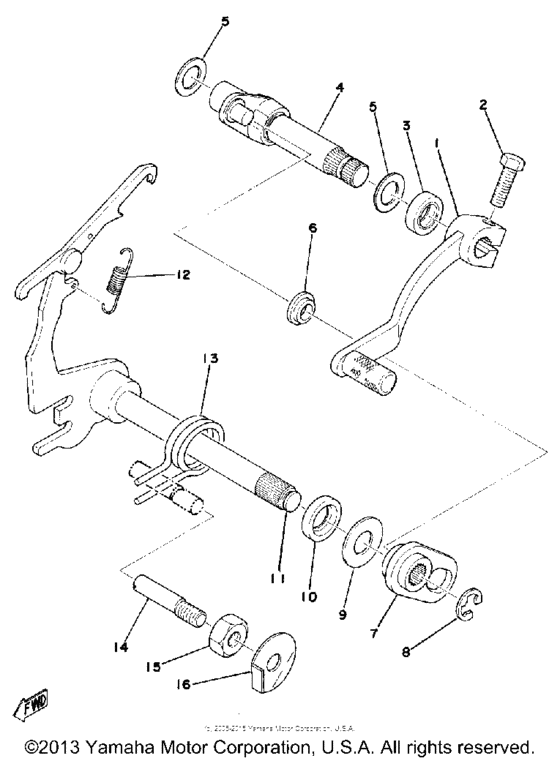 Shift shaft