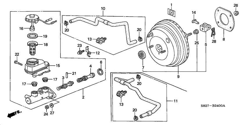 Brake master cylinder/ master power