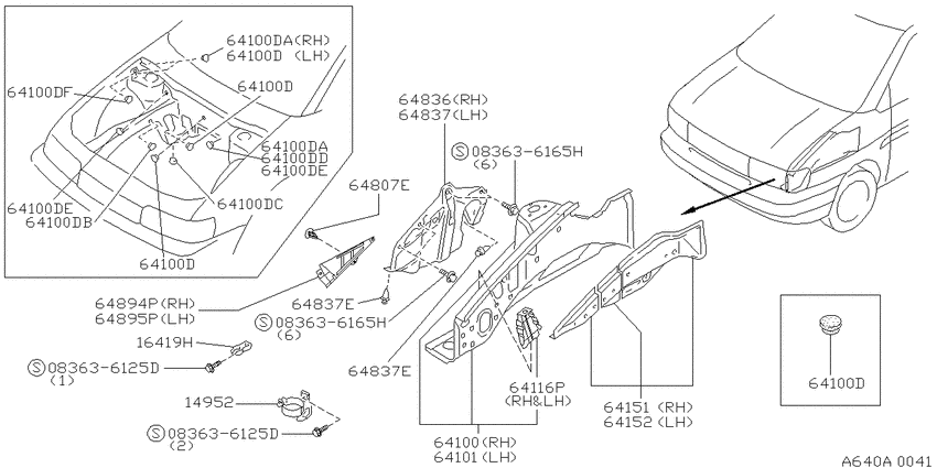 Hood ledge & fitting