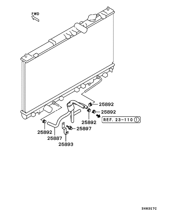 A/t oil cooler & tube