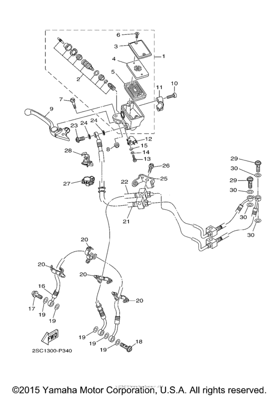 Front master cylinder