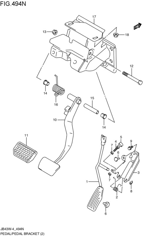 pedal / pedal bracket