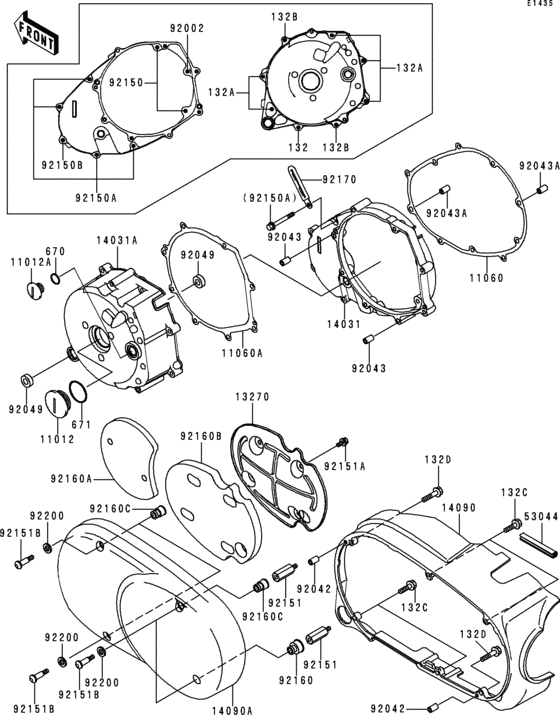 Left engine cover(s)