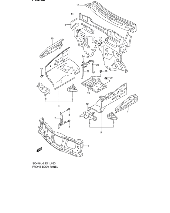 Front body panel