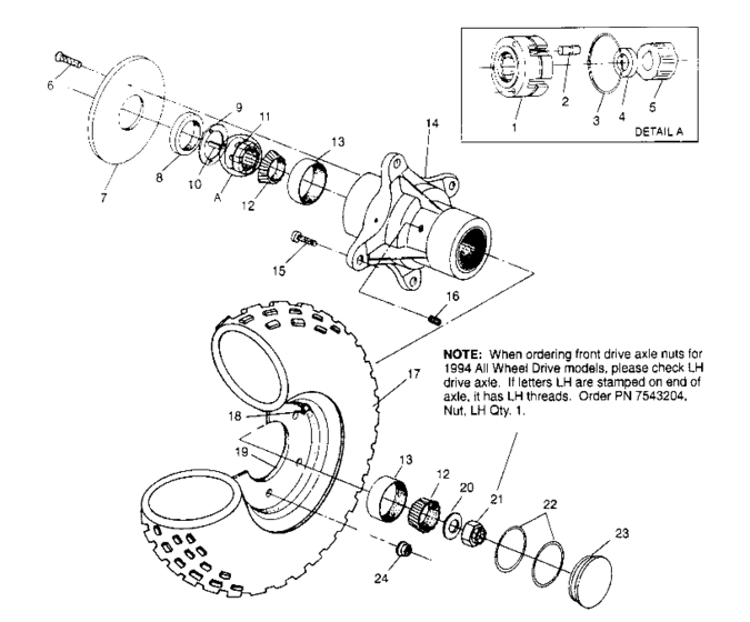 Front wheel assembly