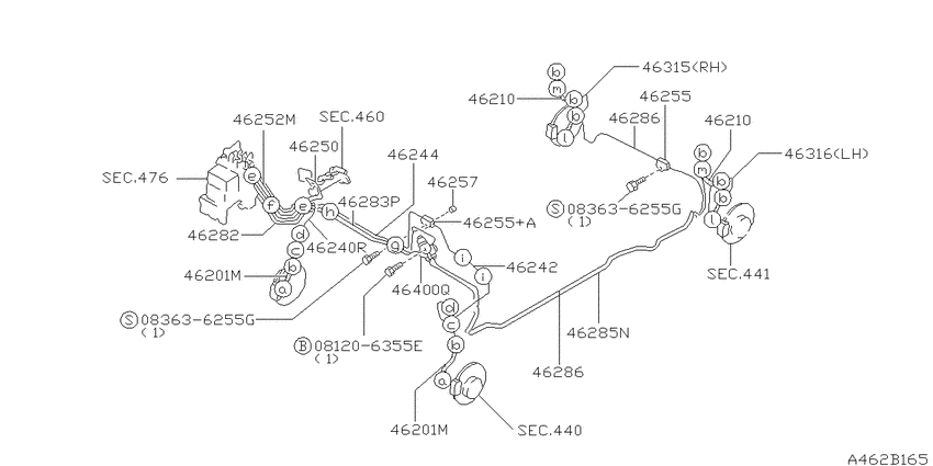 Brake piping & control