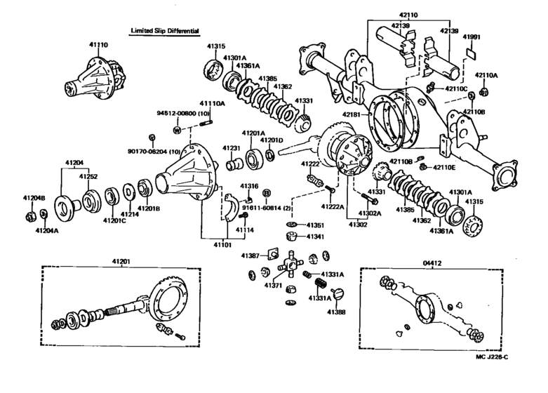 Rear Axle Housing & Differential