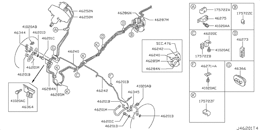 Brake piping & control