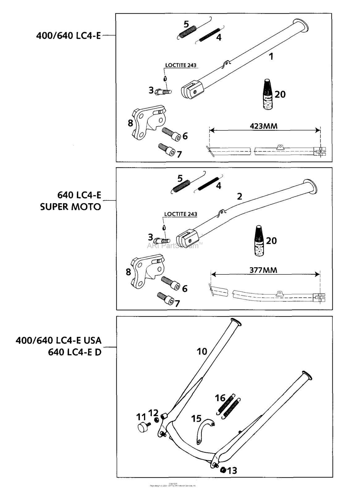Side - And Center Stand